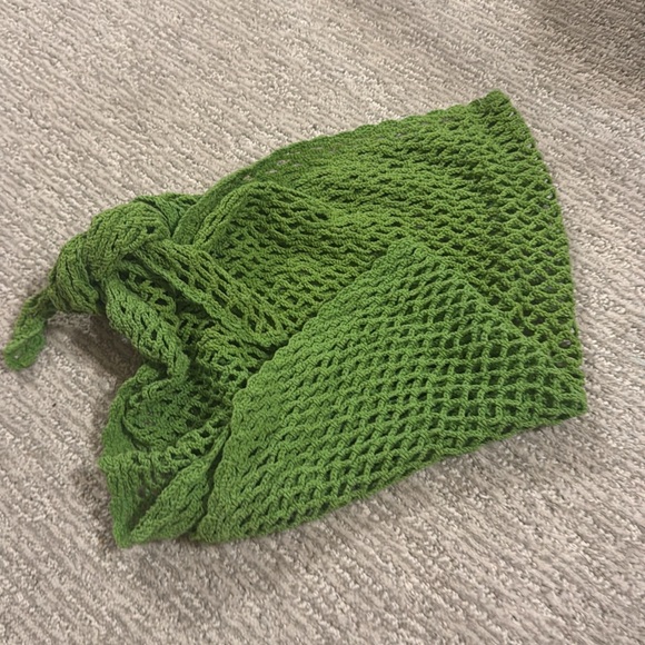 Aro Swim Jaxon sarong in kiwi crochet sarong - Picture 5 of 5